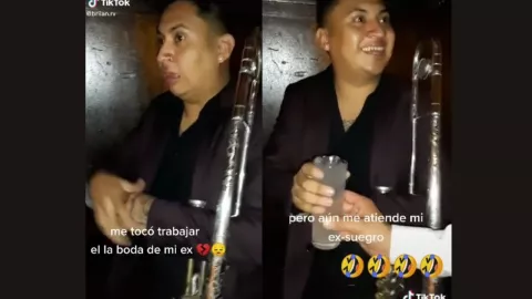 Músico le toca trabajar en la boda de su ex