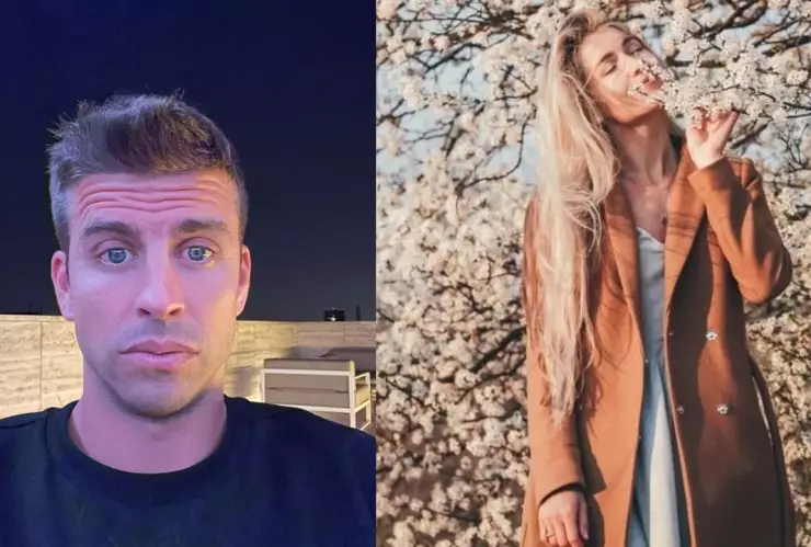 Piqué presume su primera foto con Clara Chía.