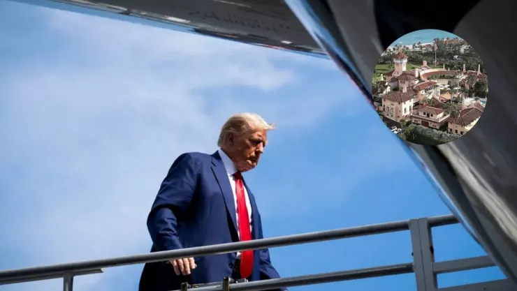 Militares interceptan avión que volaba sobre la casa de Donald Trump en Florida, EU