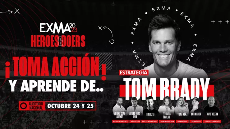 Tom Brady en México en EXMA 2023