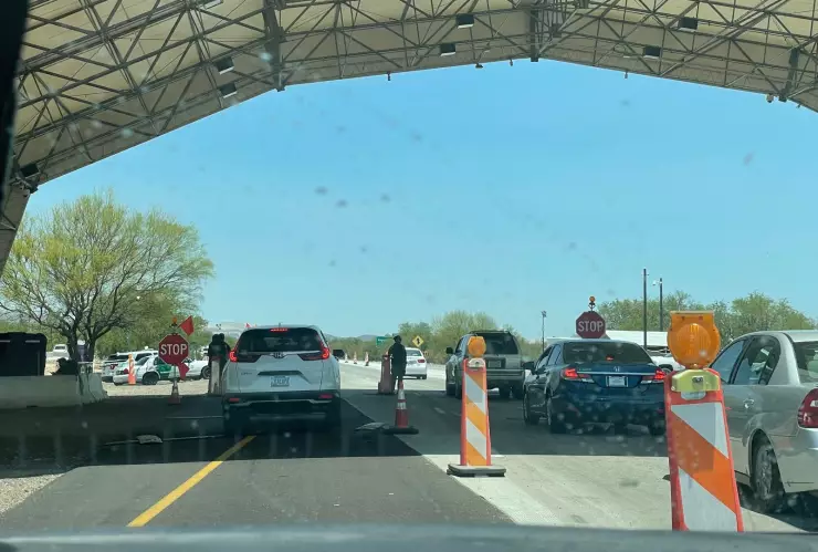 Control de la CBP en la frontera entre EU y México