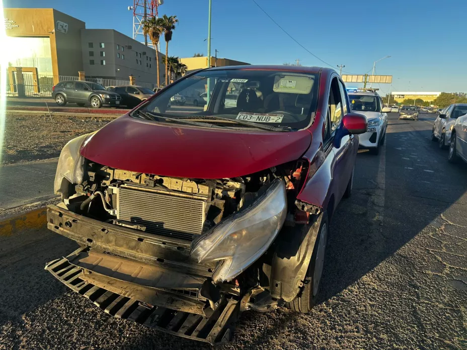 Choque múltiple en Mexicali