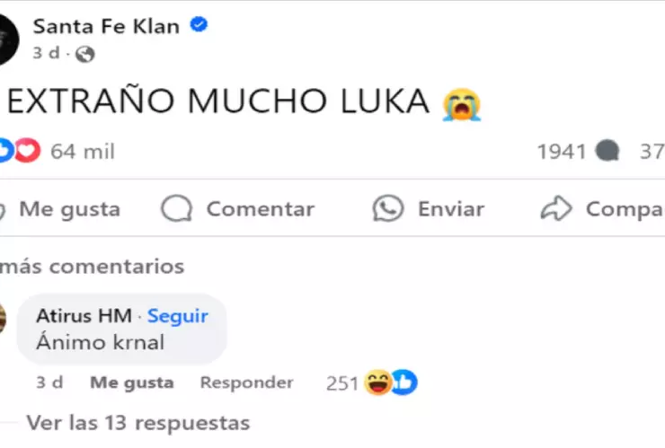 ¿Maya no deja que lo vea? Santa Fe revela que extraña a su hijo y lo critican en redes
