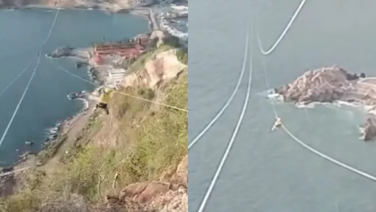 Primeras pruebas a la Tirolesa de Mazatlán