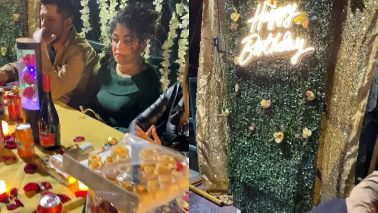 ¡Qué manera de festejar! Tapatíos celebran una fiesta de cumpleaños en un puente peatonal