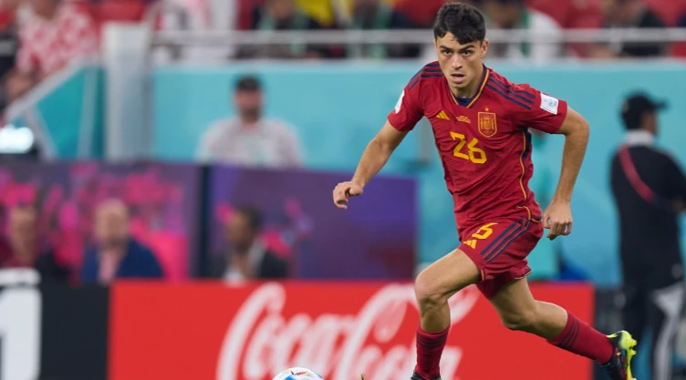 Pedri, en el Mundial de Qatar 2022