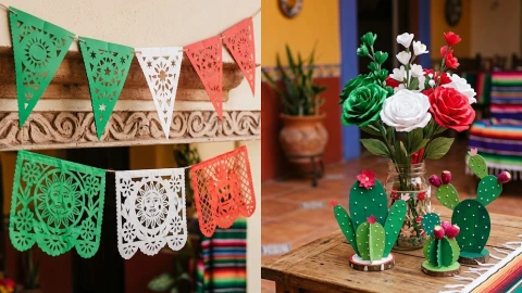 Manualidades adornar casa 15 de septiembre