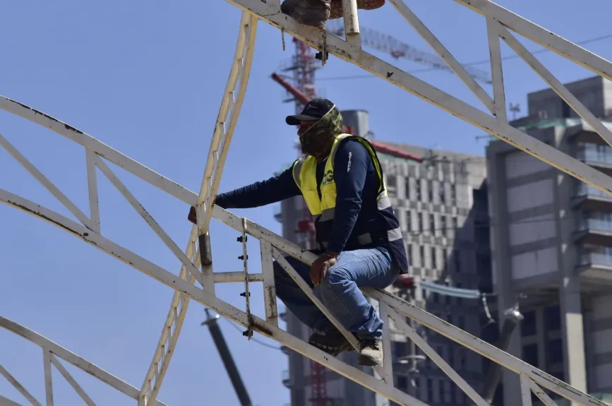 Así va la construcción del Centro de Acopio.