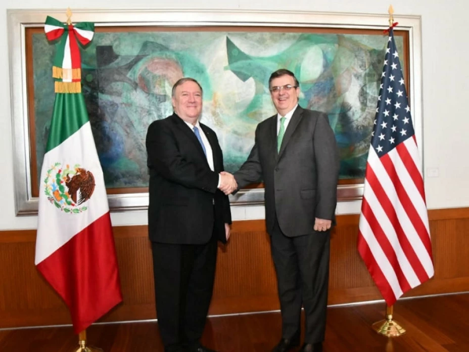 Mike Pompeo y Marcelo Ebrard