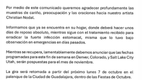 ÚLTIMA HORA: Esta es la ENFERMEDAD que llevó a Christian Nodal al hospital, necesita días de reposo absoluto