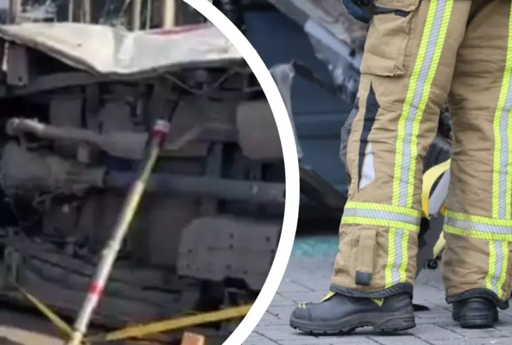 Choque y volcadura deja 10 Pasajeros de taxi de ruta lesionados en carretera libre Tijuana-Tecate