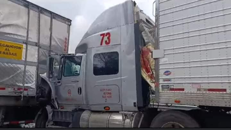 Choque hoy en la autopista México-Querétaro jueves 24 de octubre 2024 Tepotzotlán