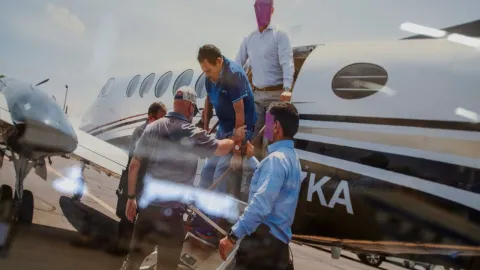 VIDEO: Así es el avión que traslado a ‘El Mayo’ y el hijo de ‘El Chapo’ a EU; se exhibe en Nuevo México
