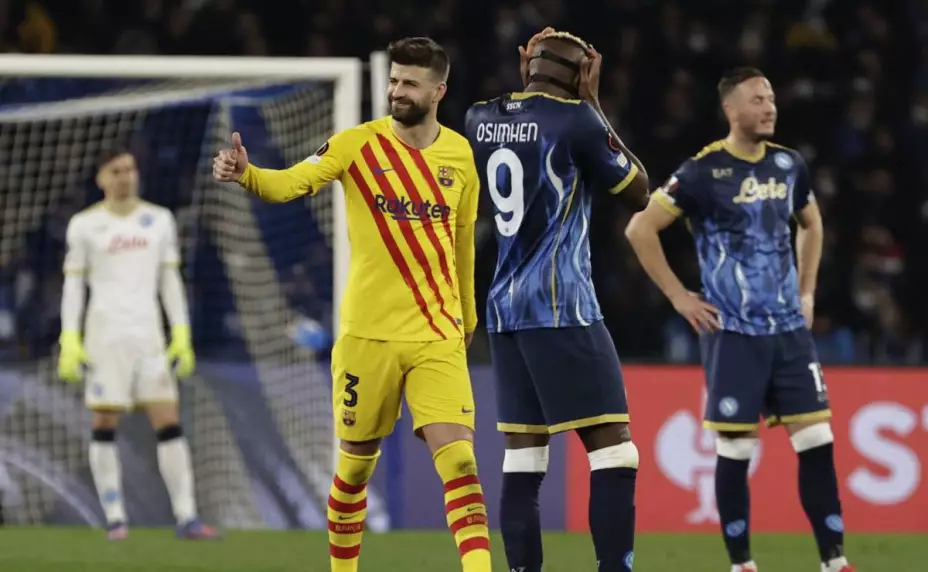 Napoli Barcelona Gerard Piqué Europa League