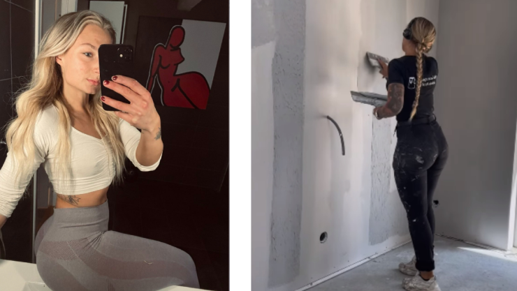 Johanna Juhlin la sueca que se dedica a la albañilería