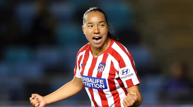 Charlyn Corral con el Atlético de Madrid