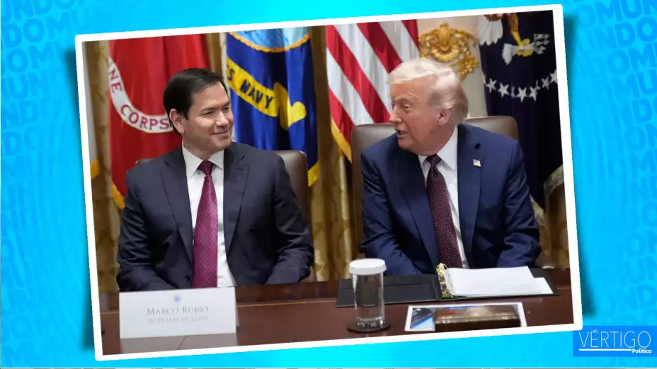 Marco Rubio con Donald Trump.