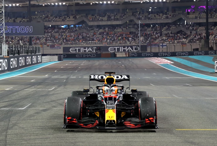 Max Verstappen en Abu Dabi