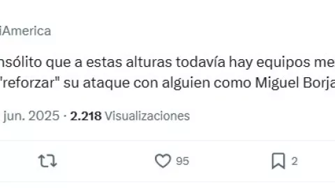 Reproche a Miguel Borja