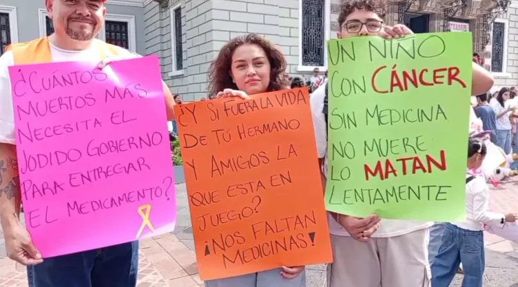Marcha nacional por falta de medicamentos contra el cáncer en México: Zonas afectadas por manifestantes