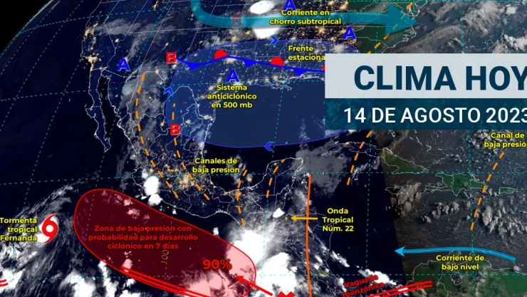 ¿Diluvio en Veracruz? Así será el clima hoy lunes 14 de agosto en México
