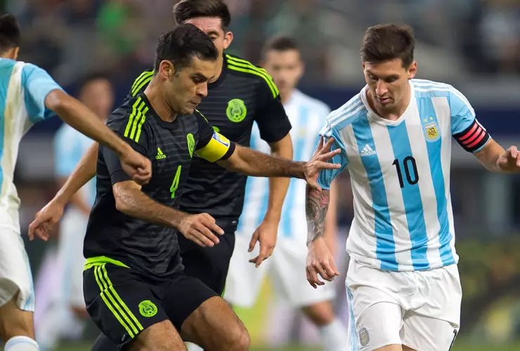 Rafael Márquez y Lionel Messi