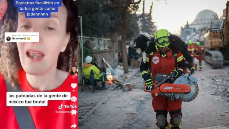 Mujer critica a perros rescatistas mexicanos