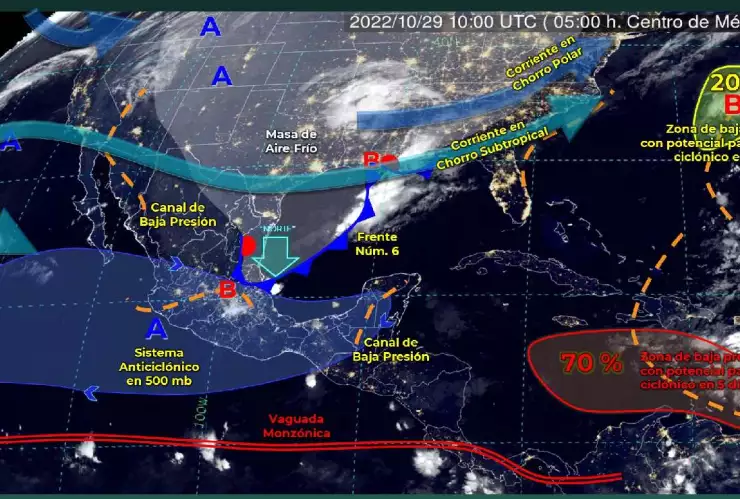 Pronóstico del clima 29 de octubre en Cancún y Quintana Roo