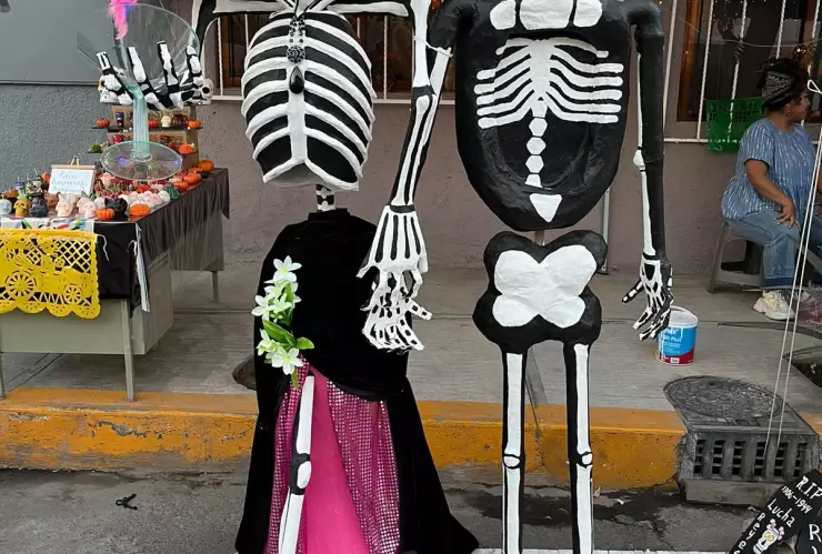 Catrinas gigantes en Tláhuac 2023