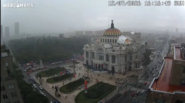 palacio bellas artes lluvias