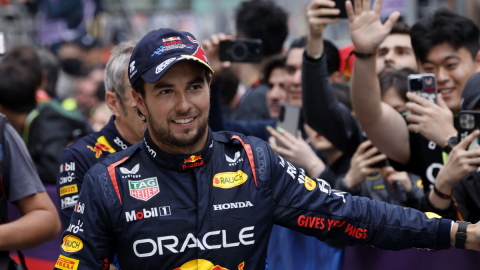 Checo Pérez al terminar el GP de China