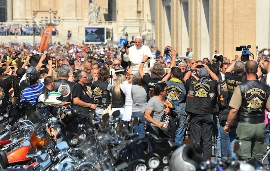 Los motociclistas acudieron como parte del 110 aniversario de Harley-Davidson