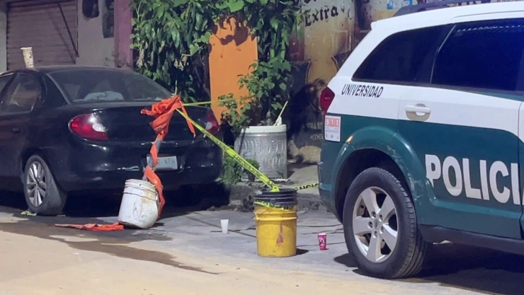 Imagen de lugar de balacera en Coyoacán.