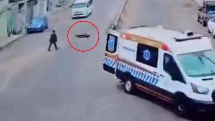 cae paciente de ambulancia en chiapas videos