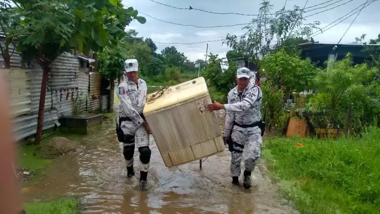 Lluvias en Tabasco afectan familias