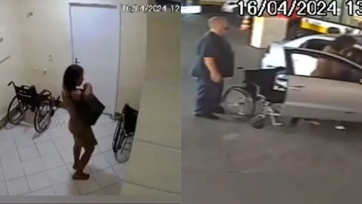 VIDEO: ¡DE TERROR! De esta manera una mujer trasladó un cadáver hasta un banco