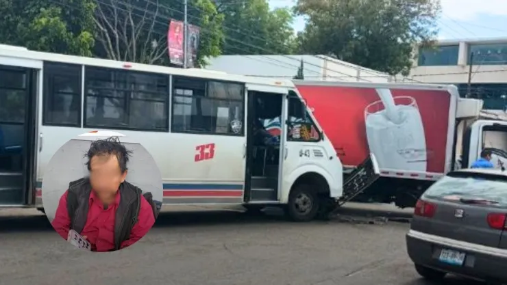 Choque en la 14 Sur y 29 Oriente