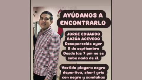 Buscan a Jorge Eduardo Bazúa Acevedo desapareció el 9 de septiembre en Culiacán, Sinaloa..jpg