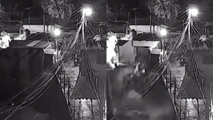 Casa junto al río se derrumba luego de que familia evacuara