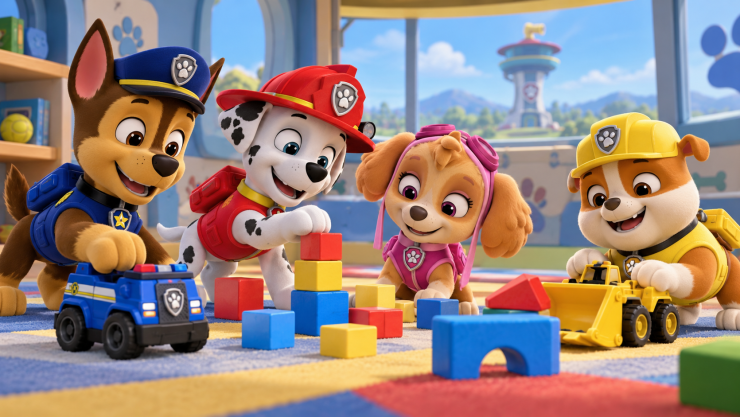 4 juguetes de Paw Patrol para niños de 3 a 5 años, para desarrollar la paciencia