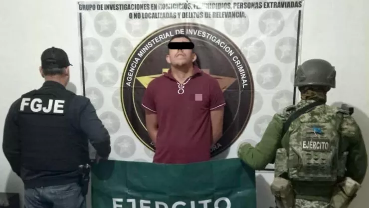 Manuel Erubiel “N”, detenido por presunto secuestro de migrantes en Sonora.