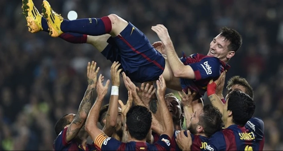 Messi rebasó la mítica cifra de 251 dianas de Telmo Zarra