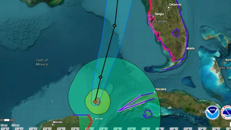 A esta DISTANCIA se ubica el huracán Helene de categoría 1 de Yucatán, ¡ATENCIÓN!