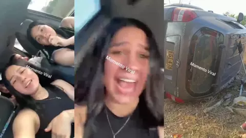 Mujeres se accidentan grabando Tiktok.
