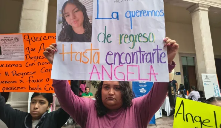 manifestación Ángela Gabriela, desaparecida en Aguascalientes
