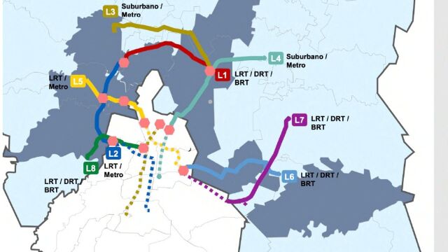 Metromex: Así serán las 8 líneas que tendría el nuevo Metro del Estado de México