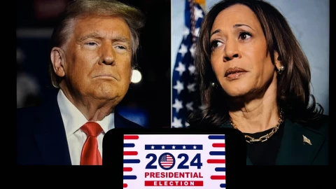 Donald Trump y Kamala Harris, candidatos presidenciales en EU