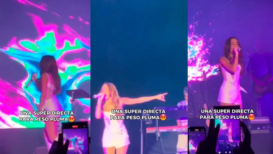 Nicki Nicole llora en concierto