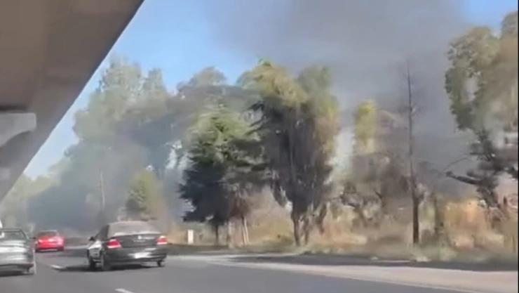 Incendio autopista México-Puebla HOY