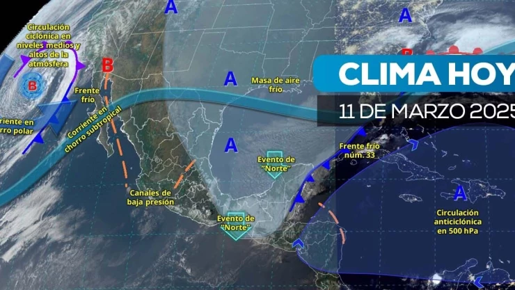 ¿Cómo estará el clima el 11 de marzo en México? Descubre qué estados tendrán lluvias, descenso de temperatura y una nueva onda de calor